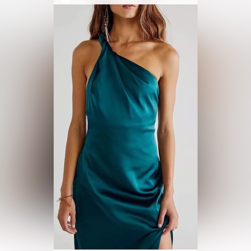 Free People satin maxi gown maxi dress - Picture 3 of 5